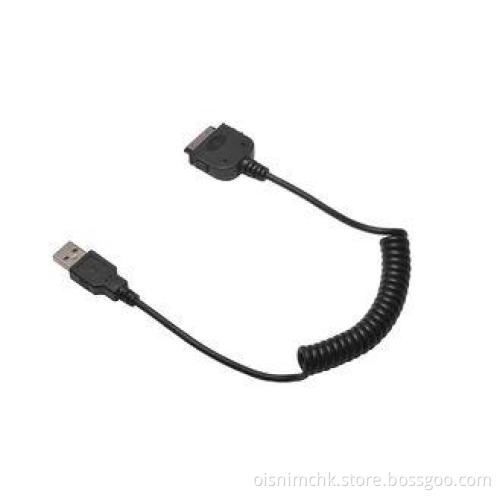 Black, White Customized 1.2meter Spring Cell Phone Data Cab
